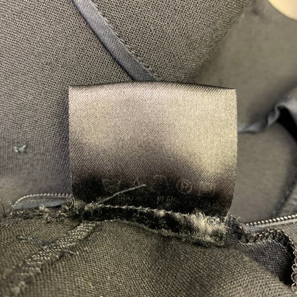 BRIONI Size L Black Mercerized Cotton Ruffled Open Back Cocktail Dress - Picture 5 of 9